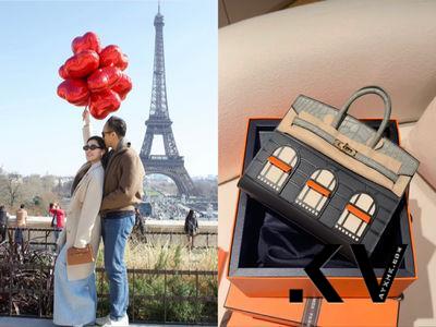 “马来西亚最美千金”巴黎狂刷爱马仕　开箱价值逾500万梦幻包