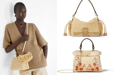 FENDI夏日拉菲草系列限定登场！招牌Peekaboo、法棍包全变疗愈一次看