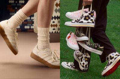 Converse首联名KENZO“小花鞋”超萌!陈冠希CLOT丝绸图腾Gazelle必收