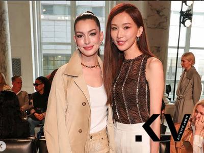 林志玲纽约同框安海瑟薇!双女神合体画面太美“差8岁”根本冻龄