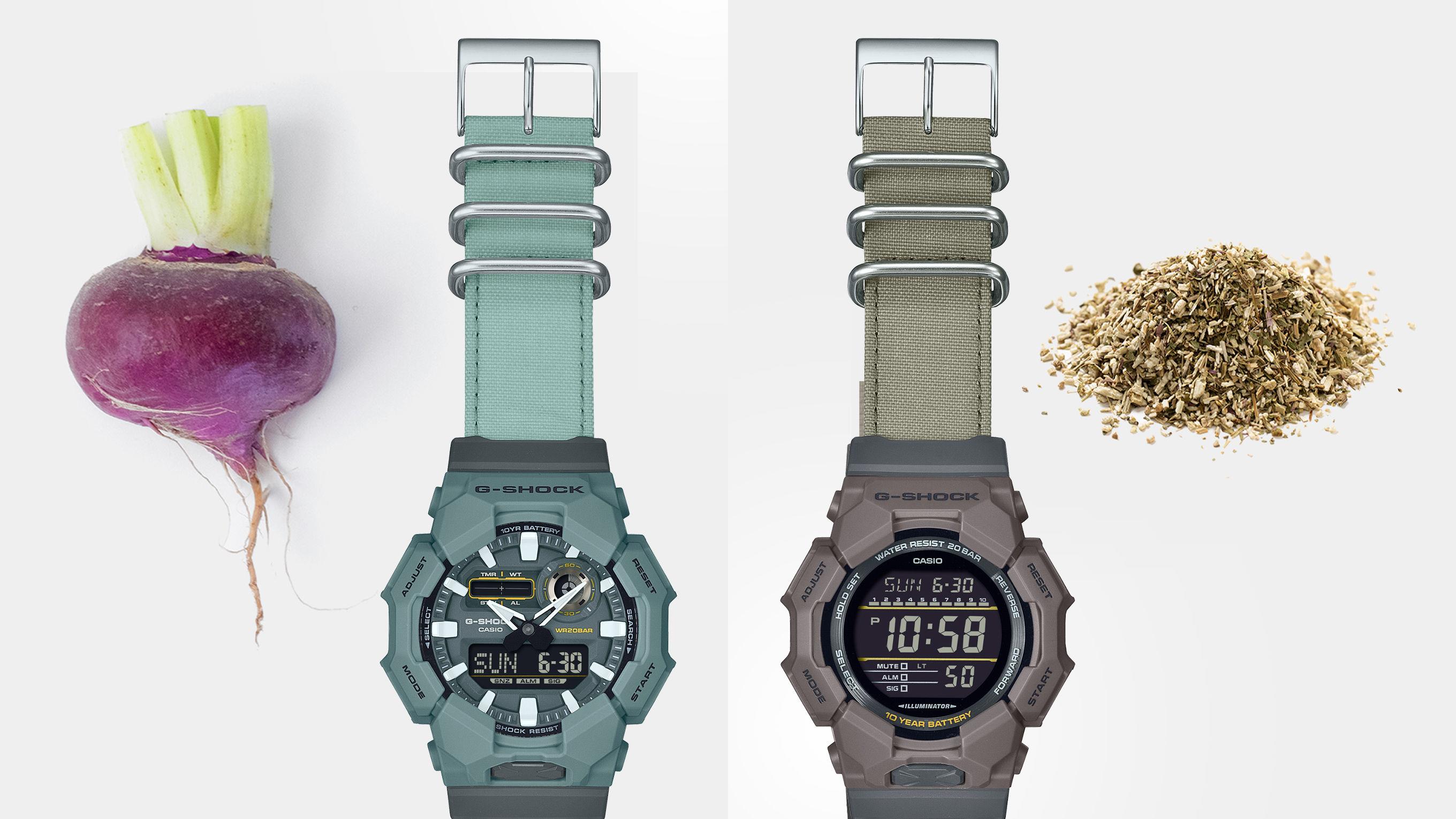G-SHOCK环保材质霸气表登场　废弃食材染出表带漂亮色调 最新资讯 图3张