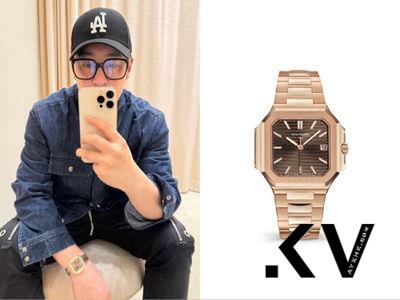 潘玮狂爱“表王”方形表 同系列连秀两只