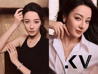 迪丽热巴白衬衫一样穿出气势 叠戴珍珠项炼自信爆棚