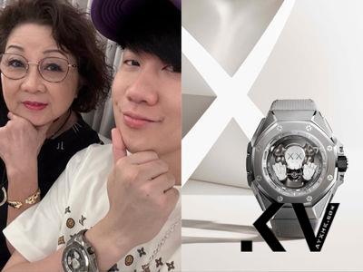 林俊杰与妈妈贵气逼人 AP限量表、卡地亚美洲豹珠宝齐发