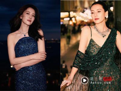 高圆圆亮片装妩媚迷人　珠宝加持闪耀幸福光