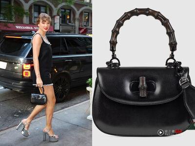 泰勒丝现身纽约街头“百万耳环”搭Gucci竹节包!踩厚底鞋巨星架势十足