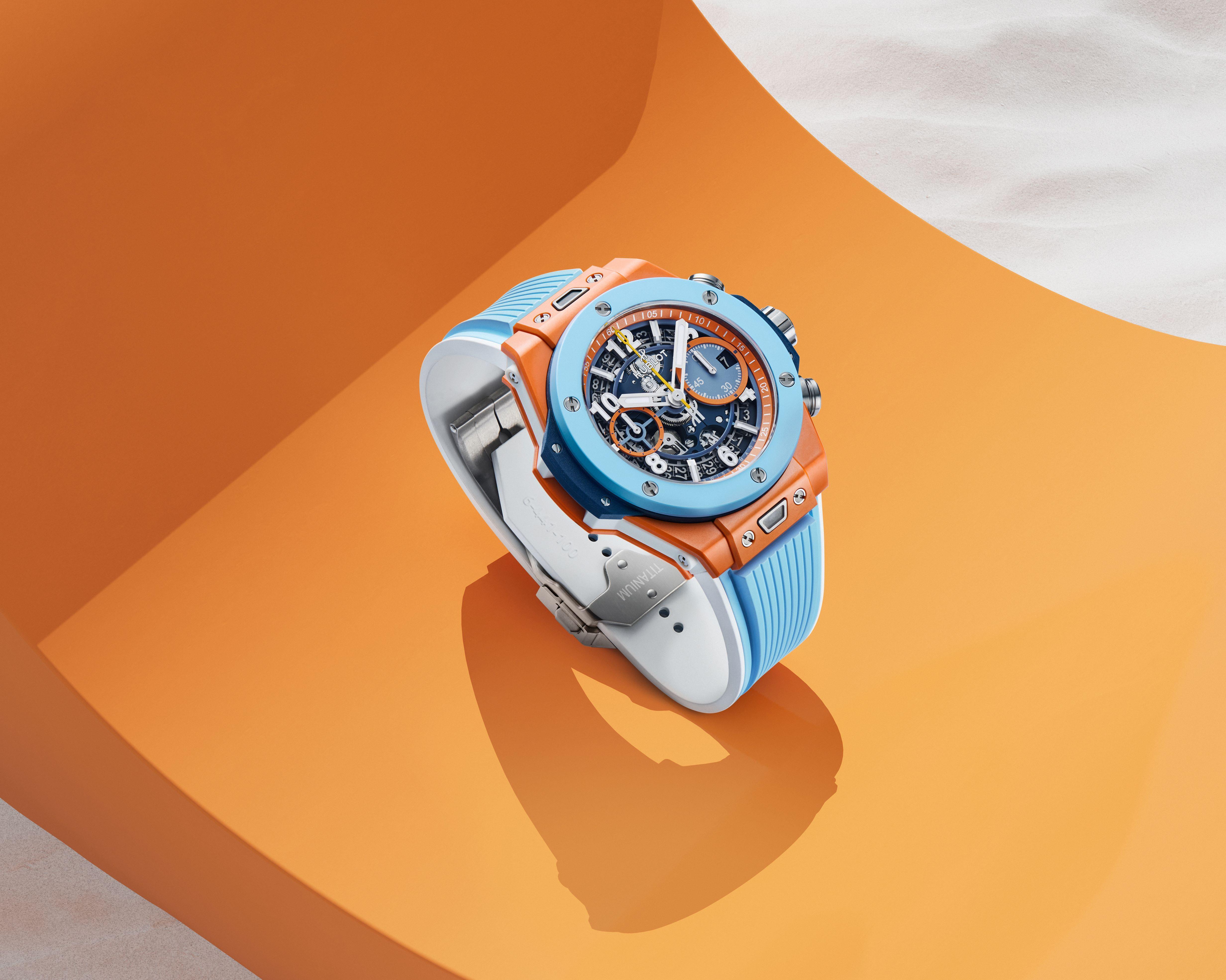 风Luxury／HUBLOT橘蓝双色陶瓷勾起度假魂　夏季表款亮色出击 奢侈品牌 图2张