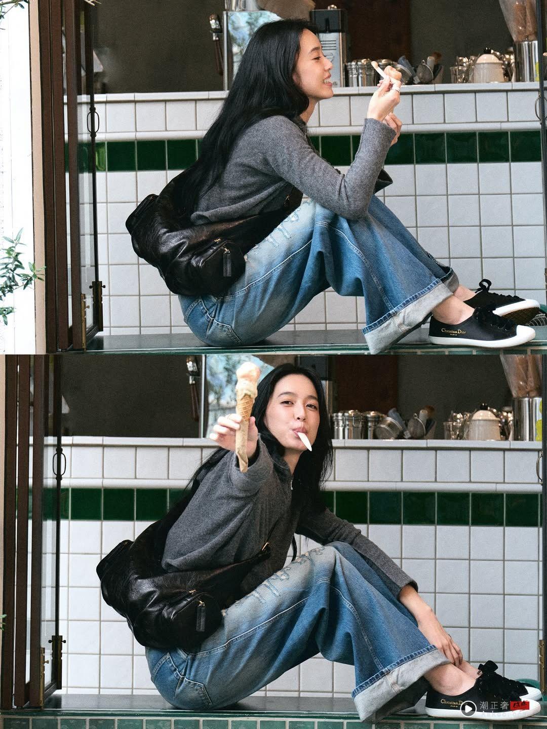 陈庭妮背DIOR新包吃冰淇淋透露最爱“大人口味”　4品牌实用新手袋一次看 时尚穿搭 图2张