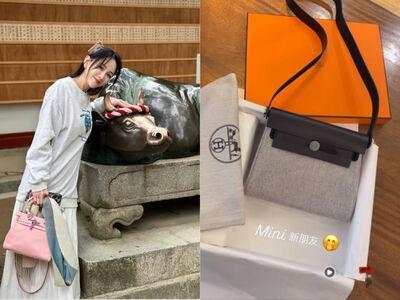 陈乔恩开箱爱马仕最佳入门包　淘宝毛茸茸包也纳入收藏