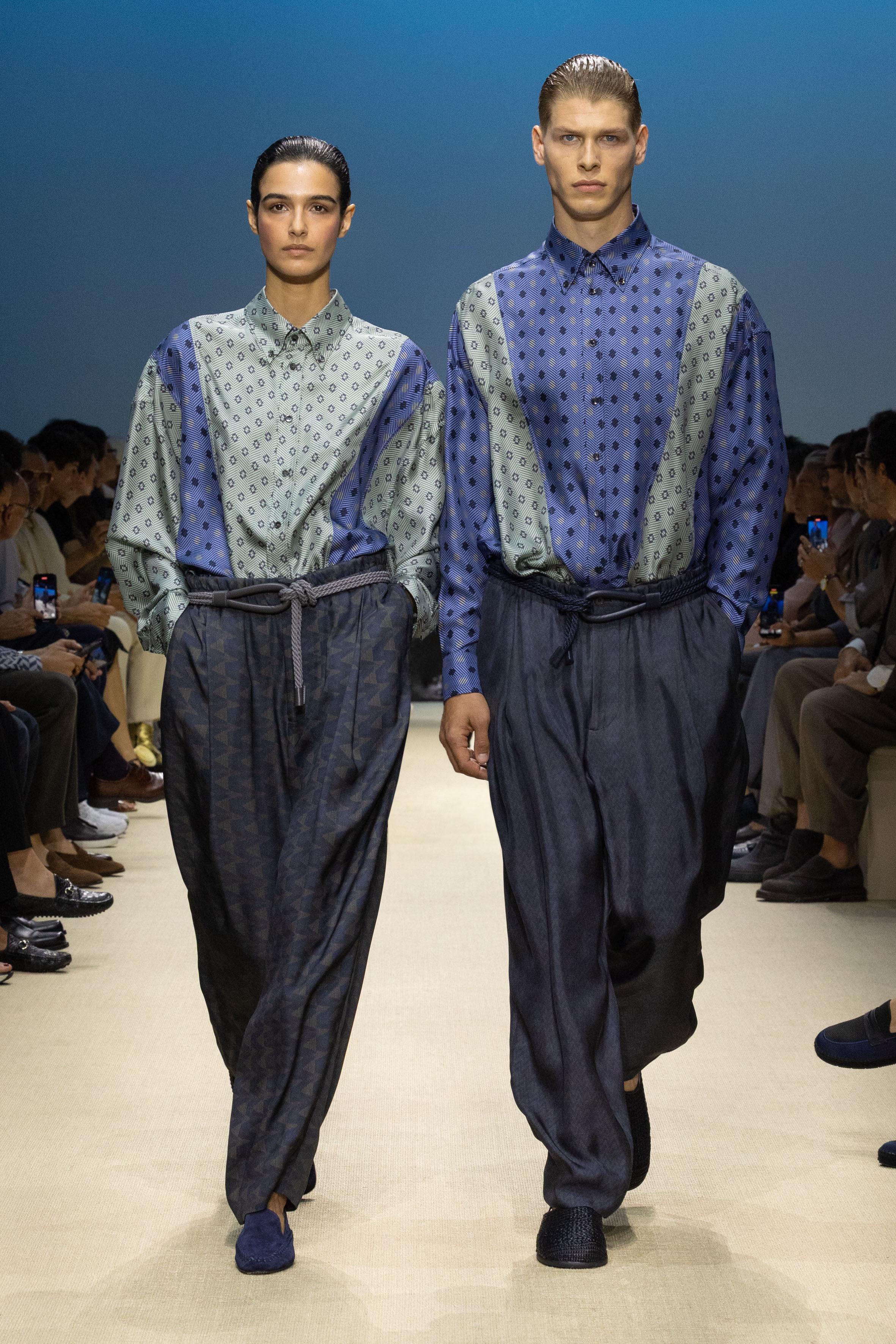 米兰男装周／TOD’S豆豆鞋、休闲大包百搭进化！GA静奢风西装搭印花织纹 时尚穿搭 图6张