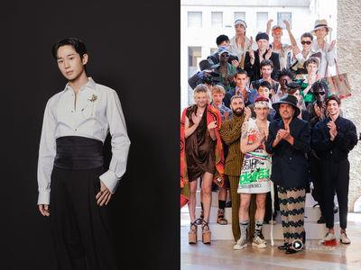 米兰男装周/丁海寅变DG男神看睡衣秀!Vivienne Westwood浪漫早餐约会