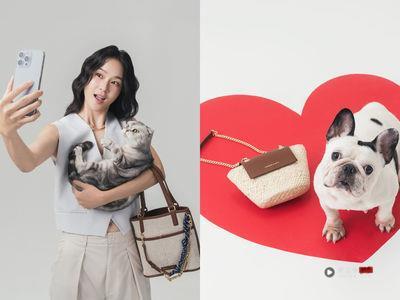 锺瑶与毛小孩超萌抢镜！小CK夏日帆布双面手提包、草编拖鞋话题报到