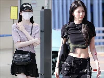 韩韶禧机场穿搭超平价!2颗小CK话题包、联名上衣女神同款一次看