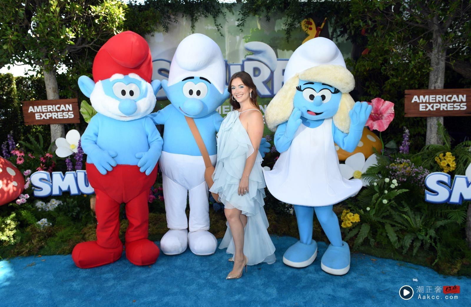 蕾哈娜带2子一起亮相电影首映　外套不穿好搭YSL蓬蓬裙吸睛全场 名人名流 图4张