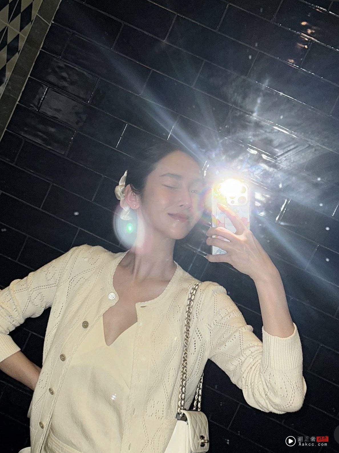 韩星洁西卡爱马仕喜欢就包色　迷你凯莉包超百搭 时尚穿搭 图1张