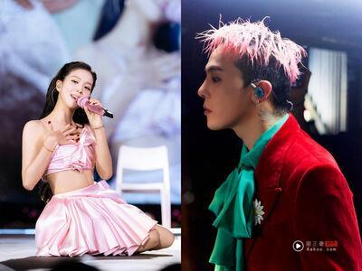 Jisoo穿Dior订制蝴蝶结裙甜炸全场 GD演唱会换四套Valentino极繁新装