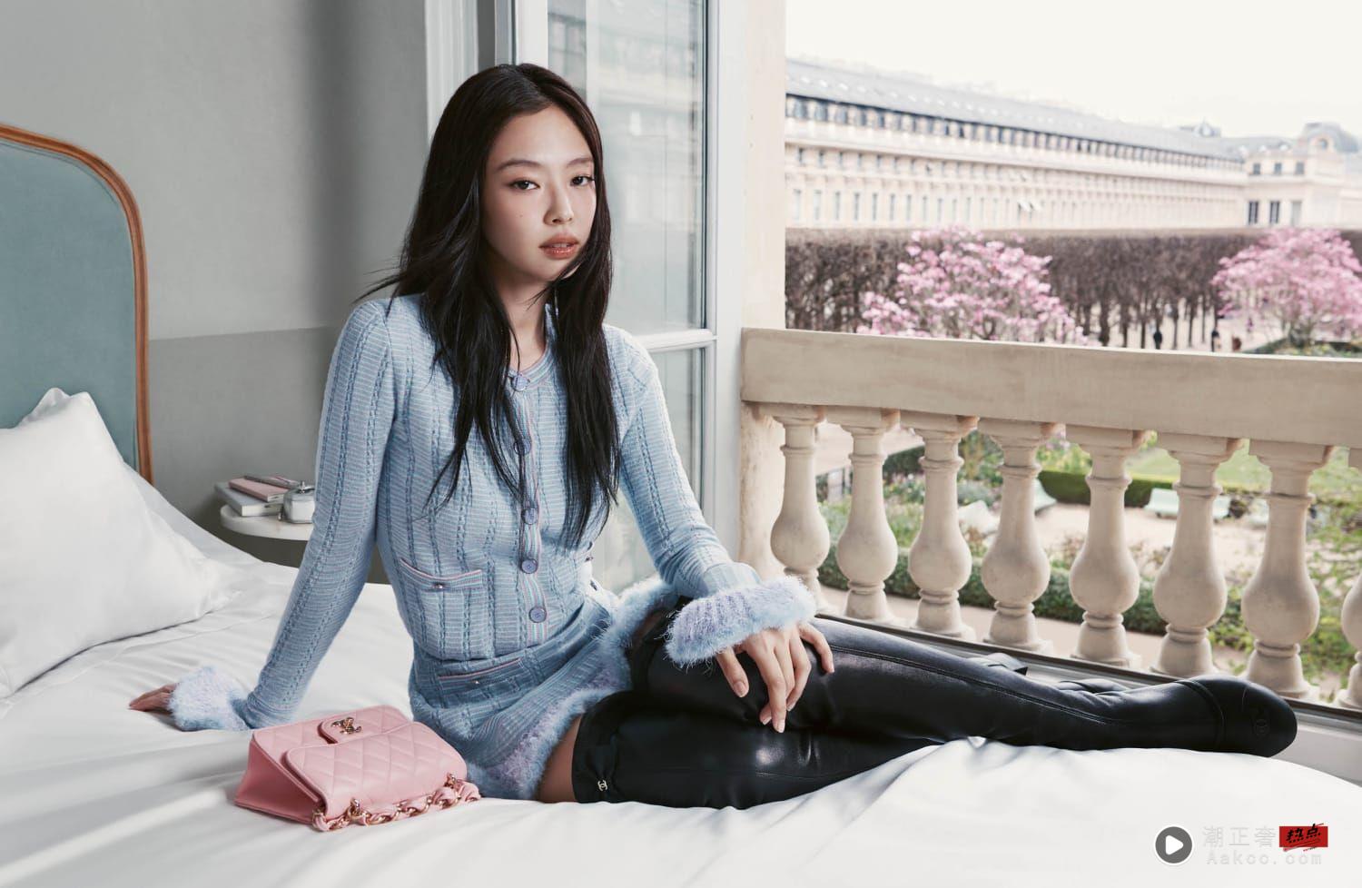 Jennie巴黎美照公开！秋冬前导CHANEL 25后背包、斜纹软呢手袋抢先看 名人名流 图1张