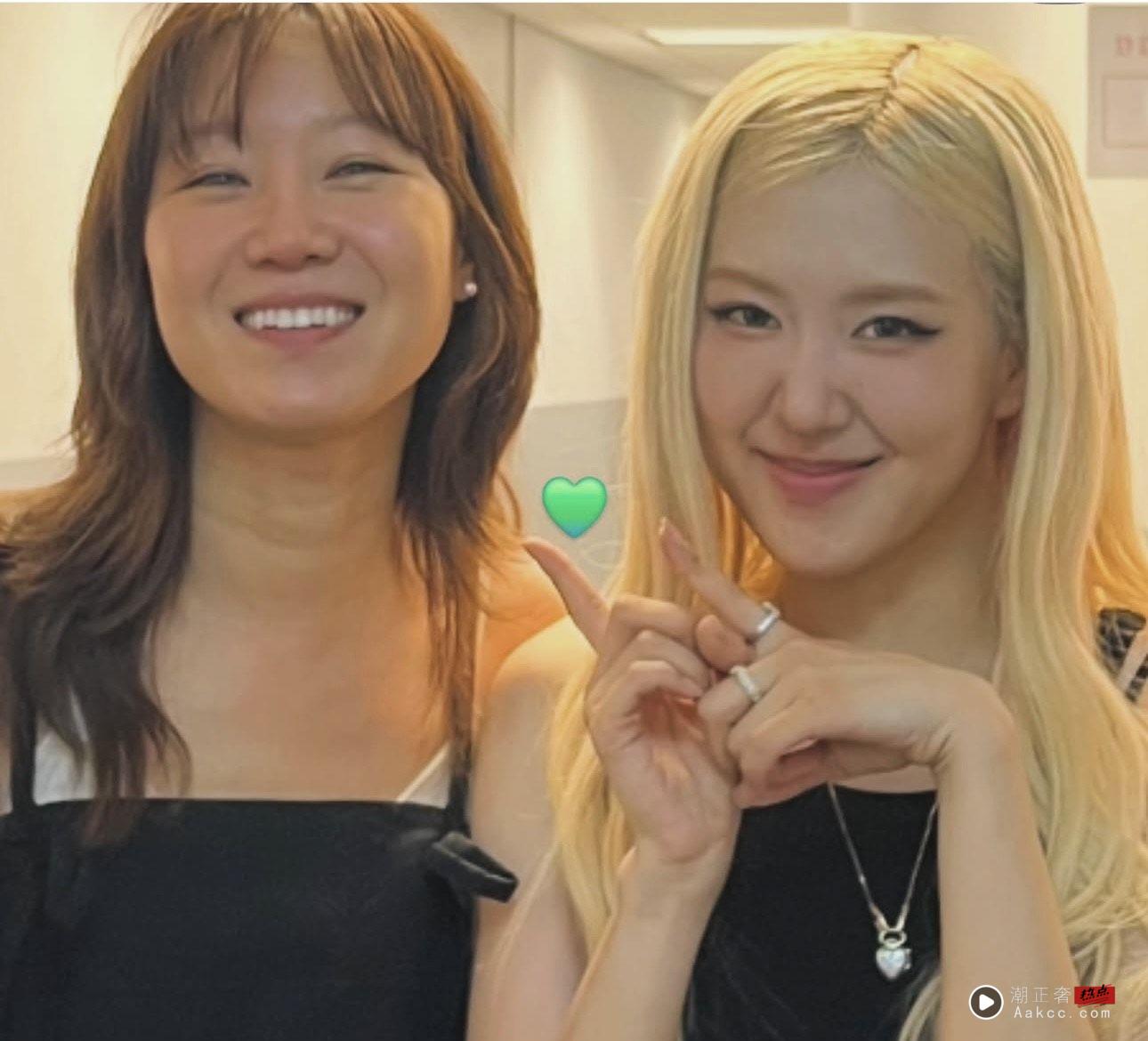 孔晓振同框ROSÉ 画面太美　背11万比利时名牌包秀好品味 时尚穿搭 图1张