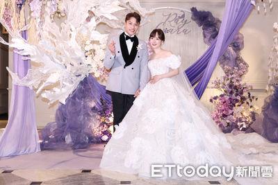黄安若披3套高订婚纱嫁张睿家!LinLi Boutique耗时3个月打造绝美白纱