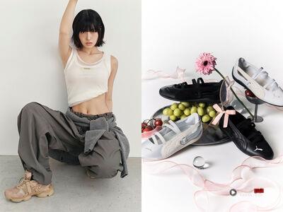 TWICE MOMO晒鬼冢虎新鞋超帅！PUMA芭蕾舞鞋“缎面皮革款”每步都浪漫