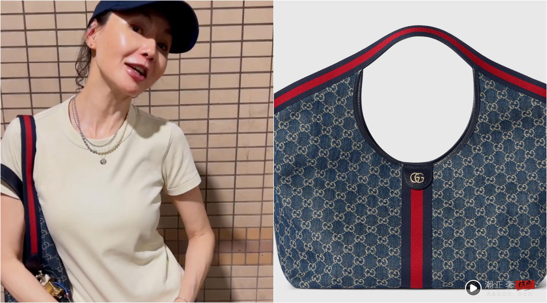 60岁张曼玉状态惊艳！私服露490元UNIQLO T恤、搭Gucci休闲包超时髦 名人名流 图4张