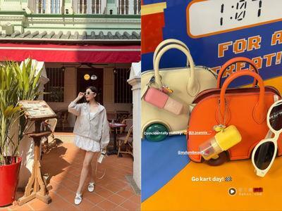 “马来西亚最美千金”爱马仕包长轮子 俏皮设计挂自家唇油罐吸睛