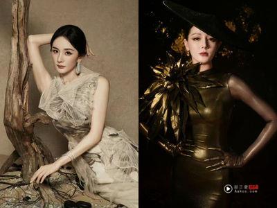 杨幂全球首穿Maison Margiela高订美出新高度!迪丽热巴光泽感礼服成焦点