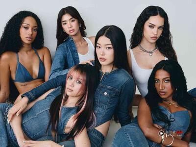 HYBE女团KATSEYE耍辣！穿上Gap秋冬低腰牛仔裤　每套Y2K穿搭都帅出圈