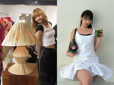 女星同款超欠买!Lisa针织长裙小露性感 Karina登封女王气场开最大