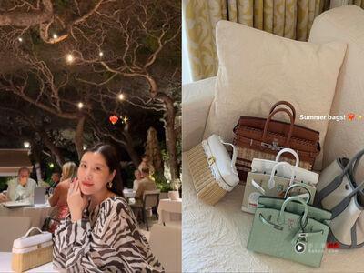 “马来西亚最美千金”带逾500万爱马仕包游欧　梦幻柏金包现踪