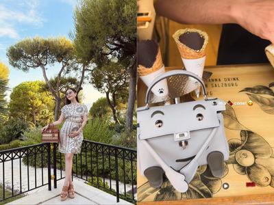 “马来西亚最美千金”秀爱马仕珍罕娃娃包　手腕闪耀195万钻表