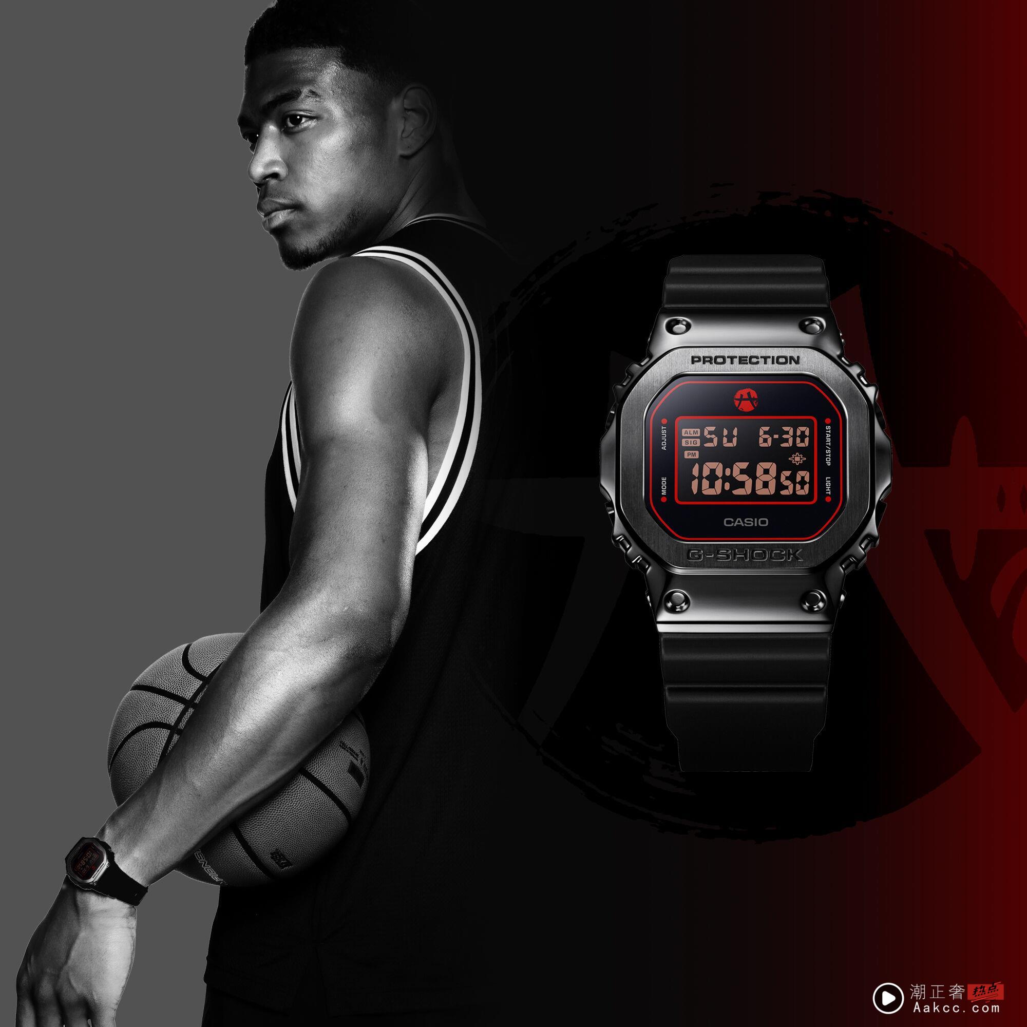 G-SHOCK 五度联名NBA球星八村垒　姓名结合武士刀Logo好抢眼 奢侈品牌 图1张