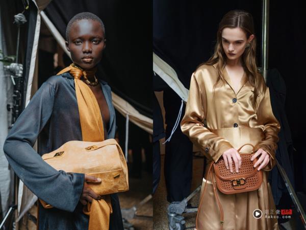 米兰时装周／拿Ferragamo羽毛包、踩S鞋跟走路超美　低腰豹纹回到20年代 时尚穿搭 图1张