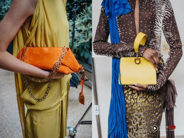 米兰时装周／拿Ferragamo羽毛包、踩S鞋跟走路超美　低腰豹纹回到20年代 时尚穿搭 图13张