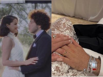 赛琳娜老公当贵气新郎　订制全钻表配钻炼闪瞎众人