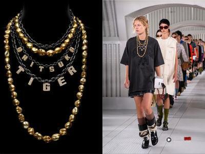 鬼冢虎服装秀出现南洋金珠项炼　携手MIKIMOTO造独一无二珠宝