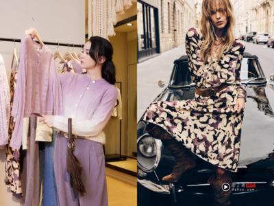 紫毛衣＋紫长裤就可以“很法国”　张榕容穿ba＆sh用靴子打破温柔