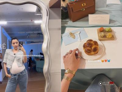 马来西亚最美千金怀三胎照样美　敷面膜泄爱马仕墙