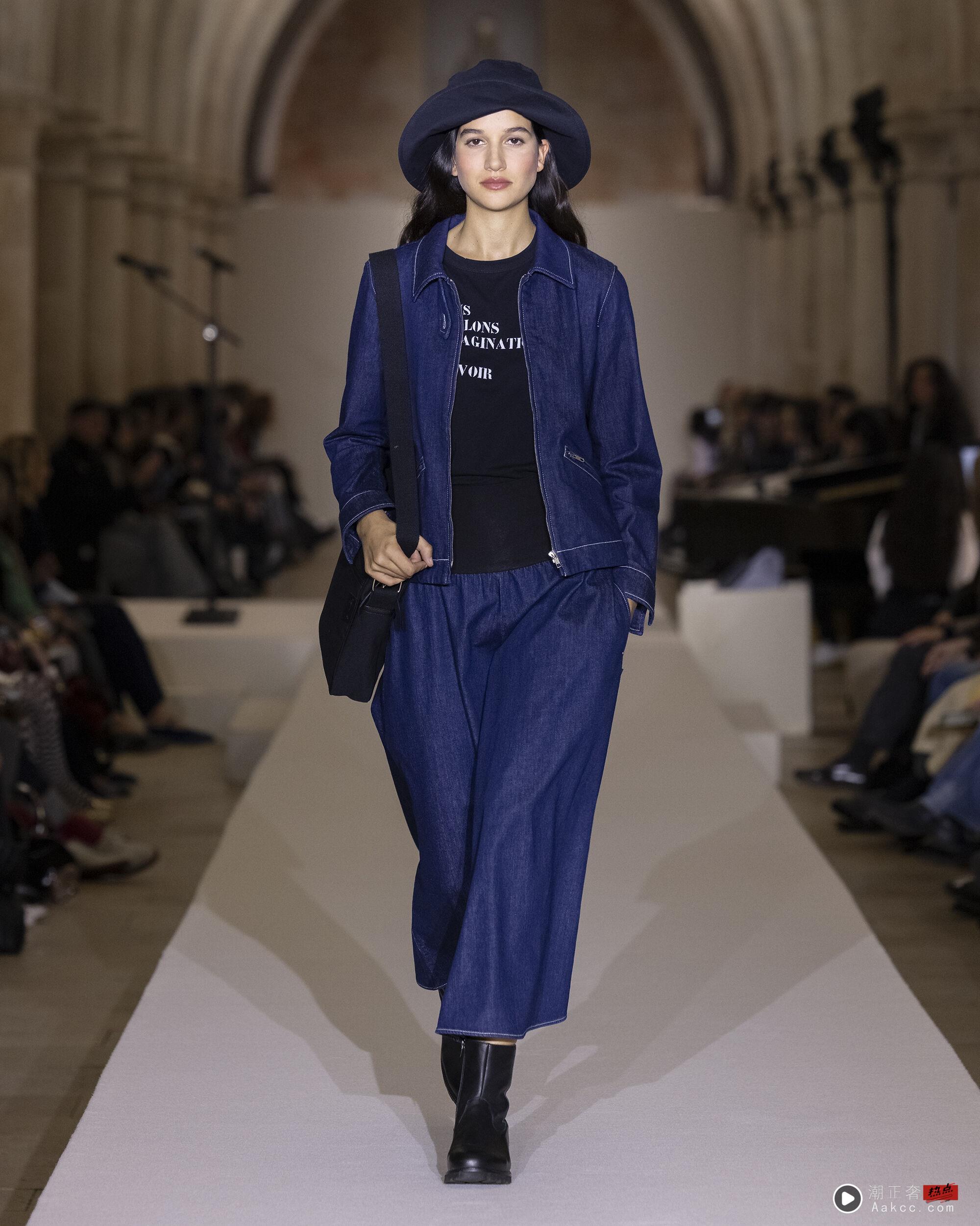 巴黎时装周／agnès b.慢节奏日常优雅　海蒂克隆为Vivienne Westwood走秀 时尚穿搭 图2张
