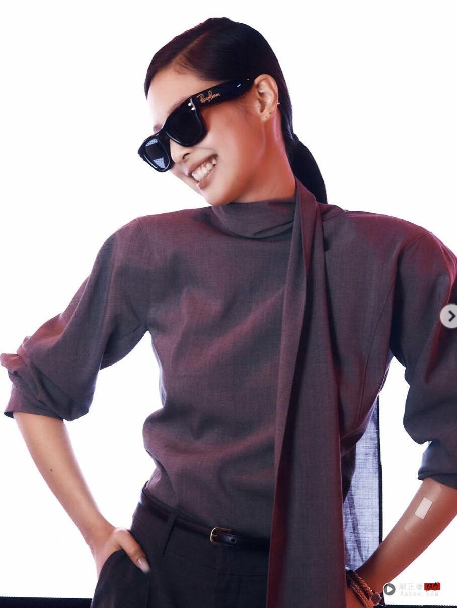 Jennie、金高银撞衫也太好看！Jacquemus灰色套装极简优雅双赢局面 名人名流 图1张