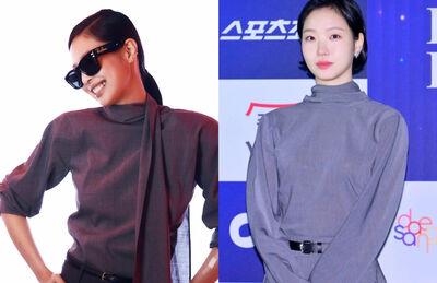 Jennie、金高银撞衫也太好看！Jacquemus灰色套装极简优雅双赢局面