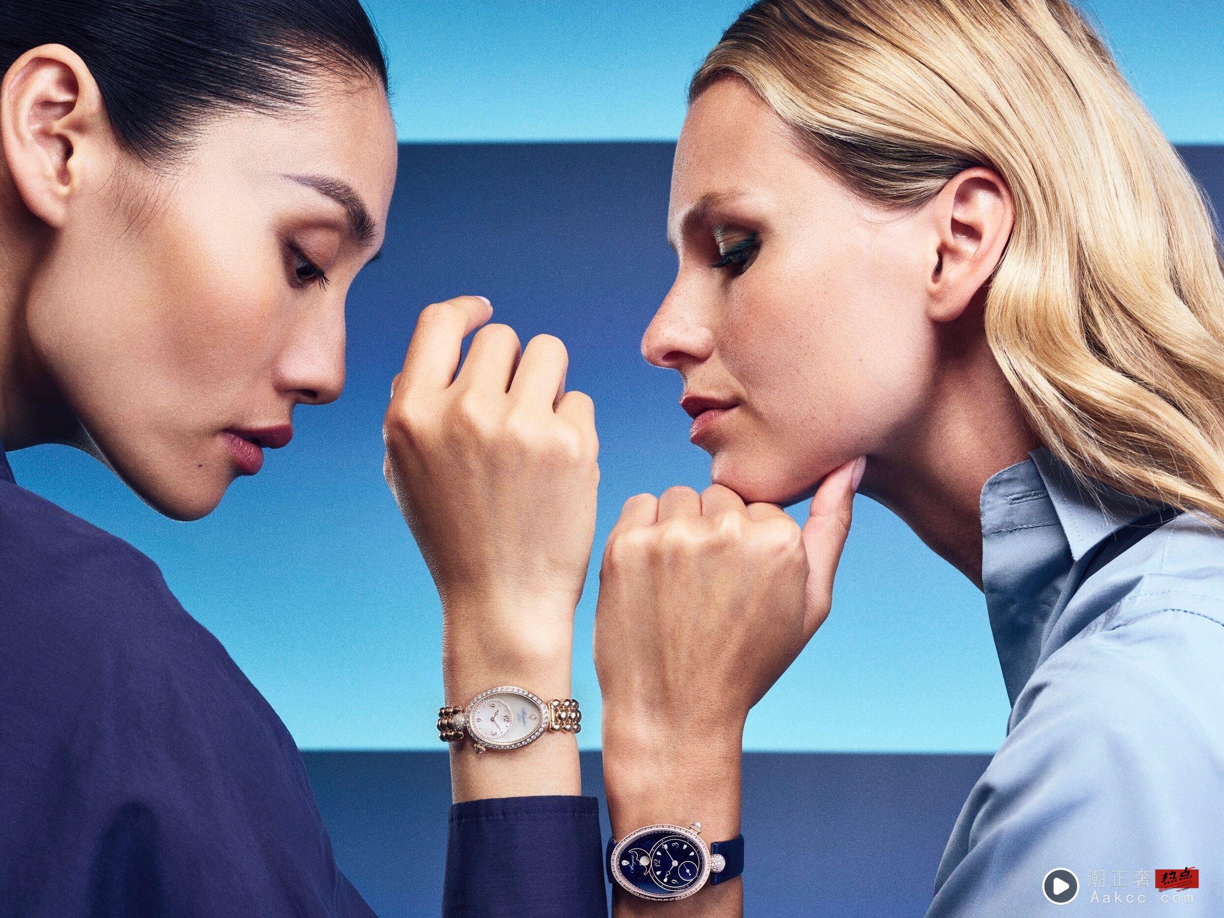 宝玑女表月相放大更简洁　双层面盘秀迷人光影 奢侈品牌 图1张