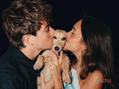 法拉利男神死会了　5克拉椭圆钻戒套牢美娇娘