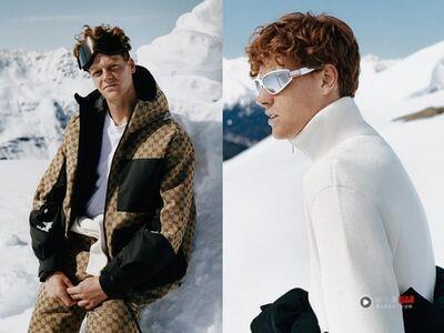 Gucci跨足雪地时尚！网坛巨星Jannik Sinner示范奢华机能服　连安全帽都有