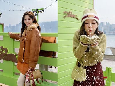 金世正背开心果色Longchamp新包！2颗人气款“竹节包”、Daylong质感优雅