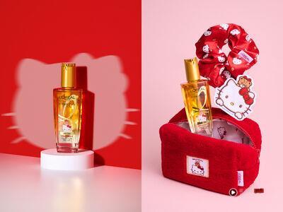 HELLO KITTY萌翻美妆界！媚比琳彩妆、巴黎莱雅抗躁小金瓶换新衣
