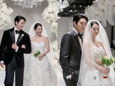 申敏儿婚纱细节曝光！选名人爱牌Elie Saab甜嫁金宇彬　梦幻心型领超美