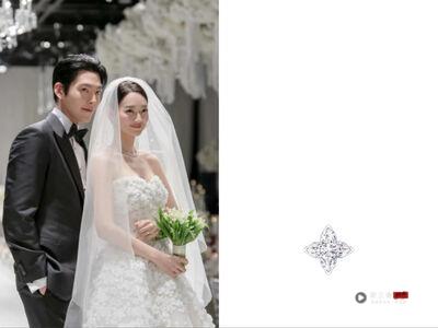 申敏儿婚礼珠宝全是LV　星形钻石耳环单边520万起