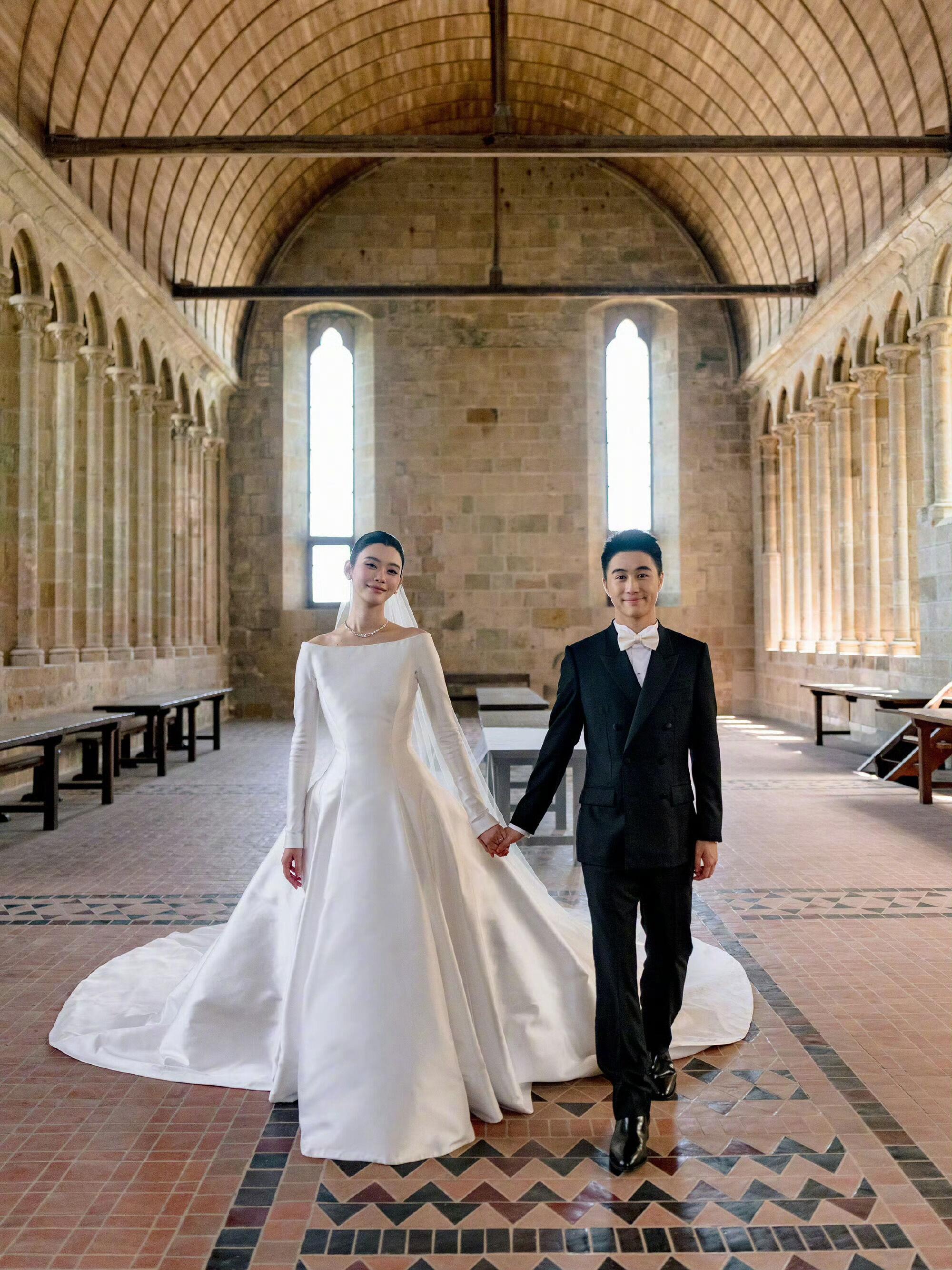 ▲▼ 奚梦瑶婚礼 。（图／翻摄微博）