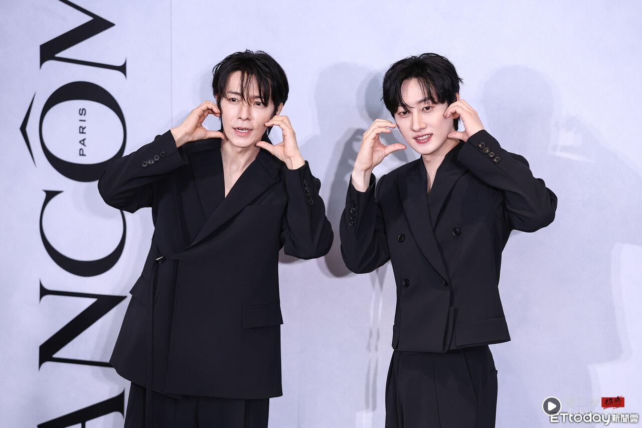 ▲SJ D&E东海、银赫出席兰蔻快闪店活动。（图／记者林敬旻摄）
